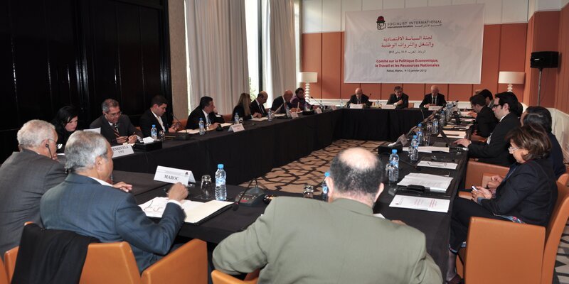 Réunion du Comité sur la Politique Economique, le Travail et les Ressources Nationales, à Rabat